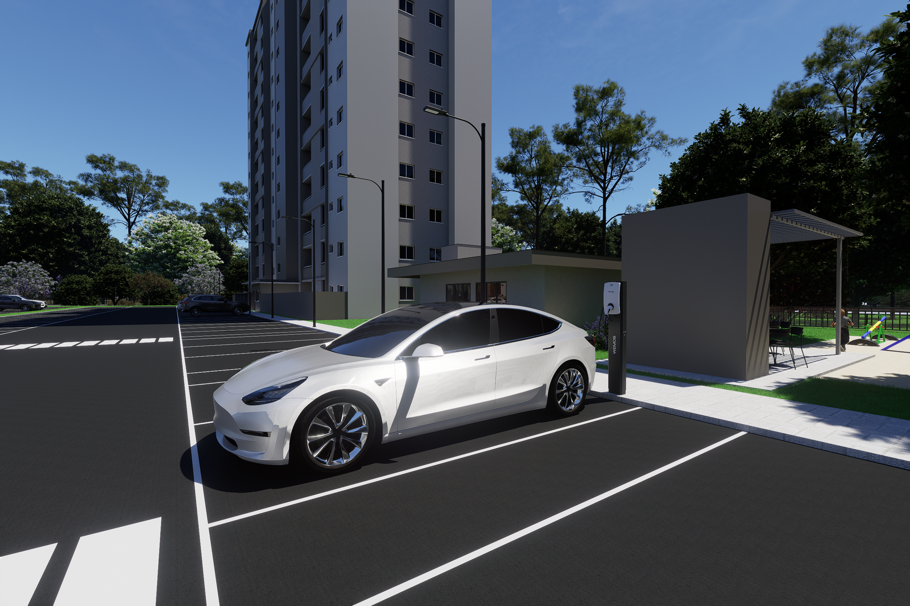 Estação de carregamento para veículos elétricos